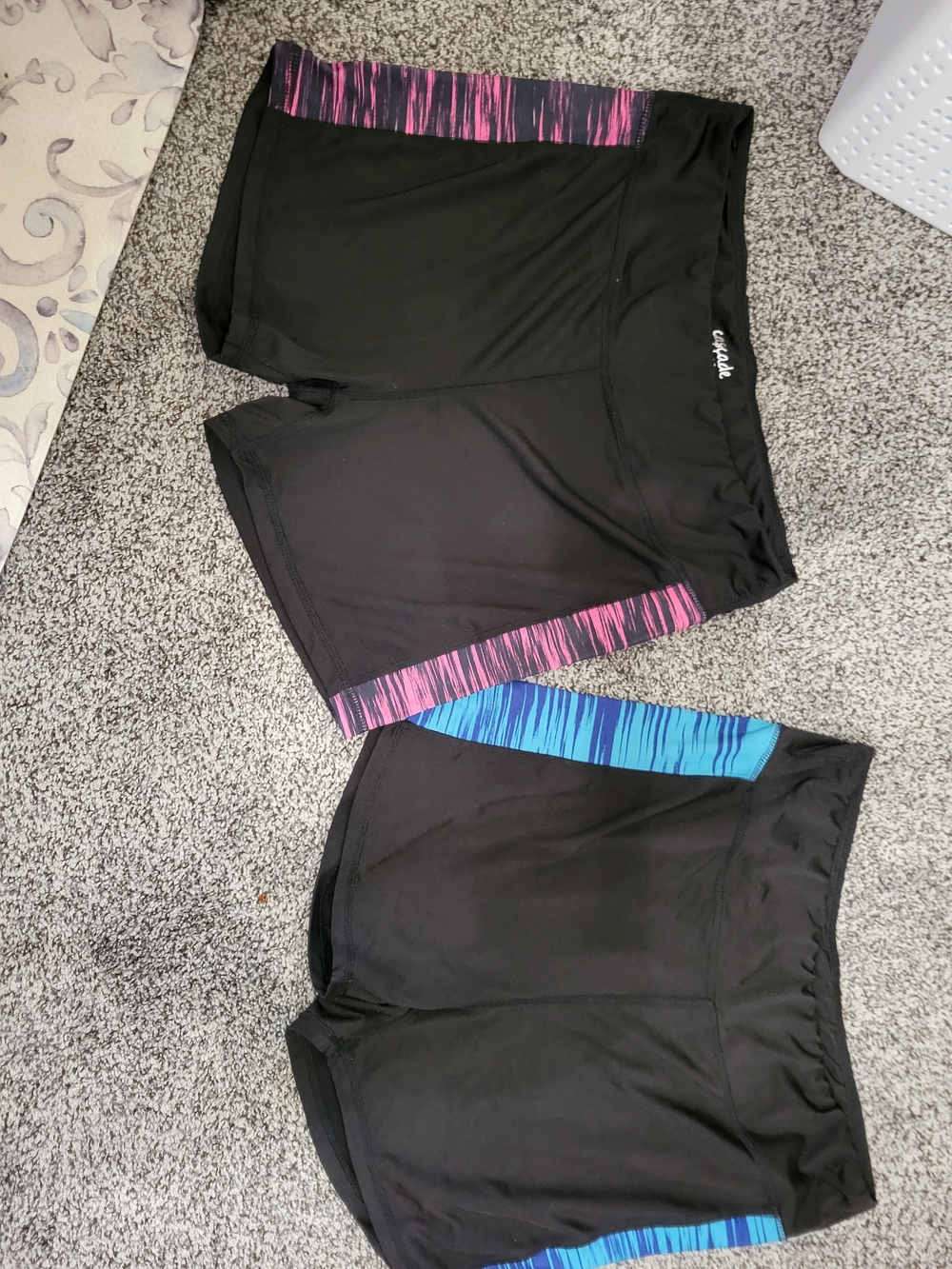 Set Of 2 Womens 3.5 Inseam Bike Shorts By Cascade Blue